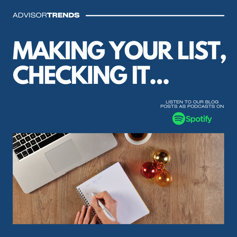 Making Your List, Checking It…